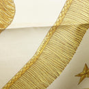 HERMES Carre 90 Scarf Silk Beige Yellow ""Porte et Carvalerie"" Auth ki6869M-13