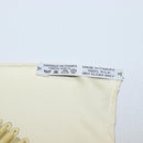 HERMES Carre 90 Scarf Silk Beige Yellow ""Porte et Carvalerie"" Auth ki6869M-24