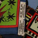 HERMES Carre 90 Scarf Silk Blue Red ""KACHINAS"" Auth ki6872M-23