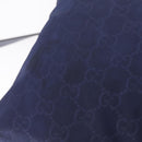 GUCCI GG Shoulder Bag Nylon Navy Silver 510342 Auth ki6877-10