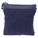 GUCCI GG Shoulder Bag Nylon Navy Silver 510342 Auth ki6877-2