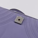 GUCCI GG Marmont Chain Shoulder Bag Leather Purple Silver 443497 Auth ki6880-21