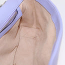 GUCCI GG Marmont Chain Shoulder Bag Leather Purple Silver 443497 Auth ki6880-25