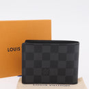 LOUIS VUITTON Damier Graphite Portefeuille Multripru Wallet N63258 Auth ki6882V-12