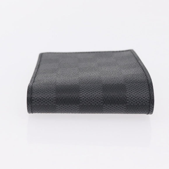 LOUIS VUITTON Damier Graphite Portefeuille Multripru Wallet N63258 Auth ki6882V