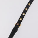 Miu Miu Matelasse Hand Bag Leather 2way Black Gold Tone Auth ki6891M-16