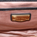 Miu Miu Matelasse Hand Bag Leather 2way Black Gold Tone Auth ki6891M-25