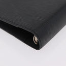 LOUIS VUITTON Epi Agenda MM Day Planner Cover Black R20042 LV Auth ki6894-16