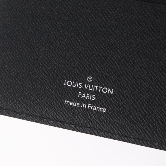 LOUIS VUITTON Epi Agenda MM Day Planner Cover Black R20042 LV Auth ki6894