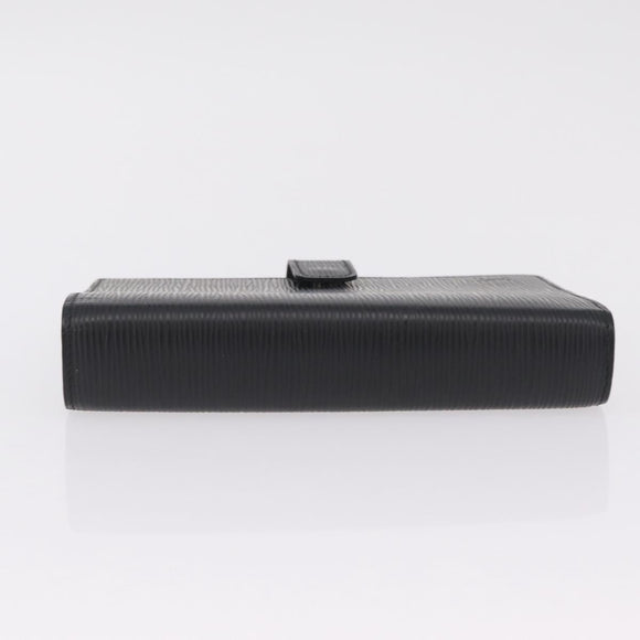 LOUIS VUITTON Epi Agenda MM Day Planner Cover Black R20042 LV Auth ki6894