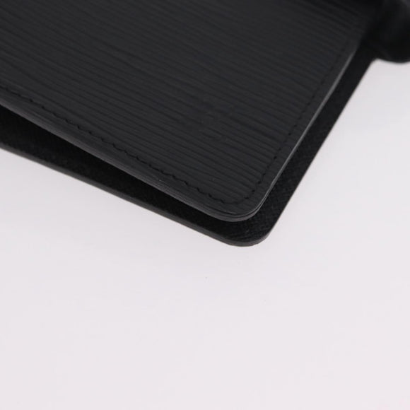 LOUIS VUITTON Epi Agenda MM Day Planner Cover Black R20042 LV Auth ki6894