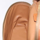 CELINE Macadam Vanity Cosmetic Pouch PVC Brown Gold Tone Auth ki6896M-21