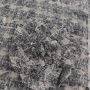 CHANEL Camellia Chain Shoulder Bag Tweed Gray Silver CC Auth ki6898M-9