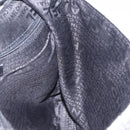 CHANEL Camellia Chain Shoulder Bag Tweed Gray Silver CC Auth ki6898M-20