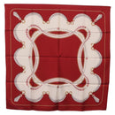 Cartier Scarf Silk Red Auth ki6903-12