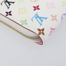 LOUIS VUITTON Monogram Multicolor Zippy Coin Purse White M93741 LV Auth ki6904M-16
