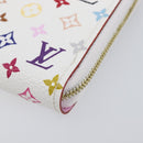 LOUIS VUITTON Monogram Multicolor Zippy Coin Purse White M93741 LV Auth ki6904M-7