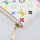 LOUIS VUITTON Monogram Multicolor Zippy Coin Purse White M93741 LV Auth ki6904M-14