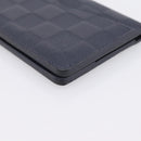 LOUIS VUITTON Damier Infini Organizer Dupoch Card Case Navy N60330 Auth ki6905M-16