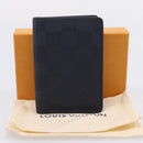 LOUIS VUITTON Damier Infini Organizer Dupoch Card Case Navy N60330 Auth ki6905M-12