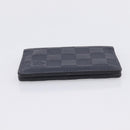 LOUIS VUITTON Damier Infini Organizer Dupoch Card Case Navy N60330 Auth ki6905M-3