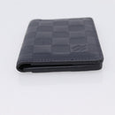 LOUIS VUITTON Damier Infini Organizer Dupoch Card Case Navy N60330 Auth ki6905M-6