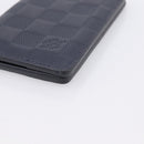 LOUIS VUITTON Damier Infini Organizer Dupoch Card Case Navy N60330 Auth ki6905M-7