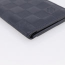 LOUIS VUITTON Damier Infini Organizer Dupoch Card Case Navy N60330 Auth ki6905M-14