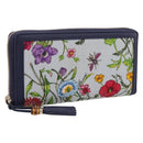 GUCCI Japan's 50th Anniversary Flower Pattern Wallet Canvas 356708 Auth ki6912M-1