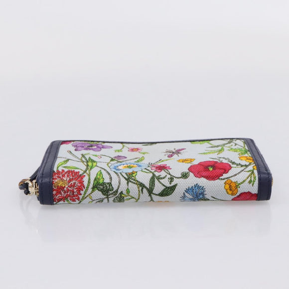 GUCCI Japan's 50th Anniversary Flower Pattern Wallet Canvas 356708 Auth ki6912M