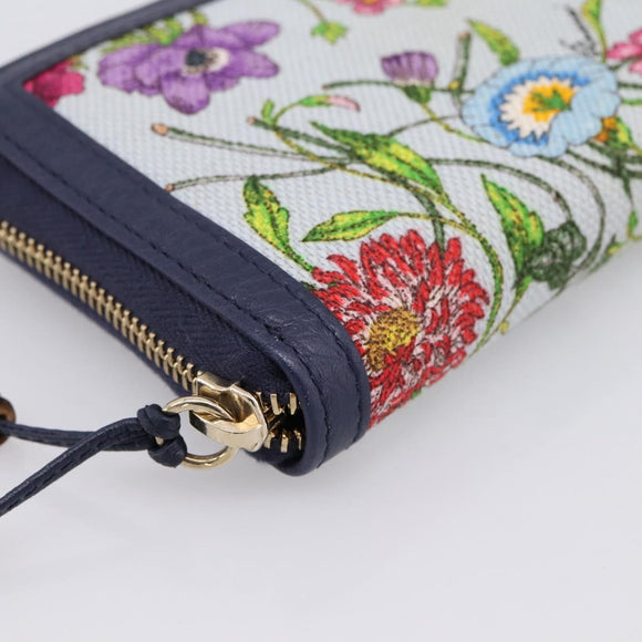 GUCCI Japan's 50th Anniversary Flower Pattern Wallet Canvas 356708 Auth ki6912M