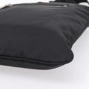 PRADA Shoulder Bag Nylon Black Silver Auth ki6913A-10