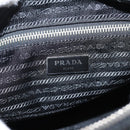 PRADA Shoulder Bag Nylon Black Silver Auth ki6913A-17