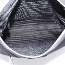 PRADA Shoulder Bag Nylon Black Silver Auth ki6913A-18