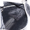 PRADA Shoulder Bag Nylon Black Silver Auth ki6913A-19