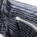 PRADA Shoulder Bag Nylon Black Silver Auth ki6913A-21