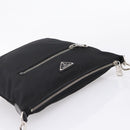 PRADA Shoulder Bag Nylon Black Silver Auth ki6913A-6