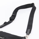 PRADA Shoulder Bag Nylon Black Silver Auth ki6913A-8