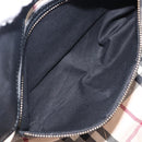 BURBERRY Hand Bag Leather Black Gold Auth ki6914A-23