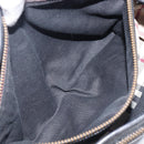 BURBERRY Hand Bag Leather Black Gold Auth ki6914A-25