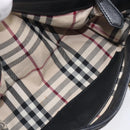 BURBERRY Hand Bag Leather Black Gold Auth ki6914A-26