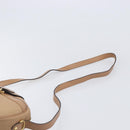 Christian Dior Trotter Canvas Oval Shoulder Bag PVC Beige Gold Auth ki6915A-10