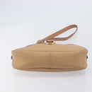 Christian Dior Trotter Canvas Oval Shoulder Bag PVC Beige Gold Auth ki6915A-12