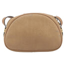 Christian Dior Trotter Canvas Oval Shoulder Bag PVC Beige Gold Auth ki6915A-3