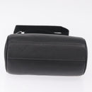 Coach Lacy Boston Bag Leather 2way Black Silver Auth ki6917A-14