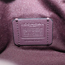 Coach Lacy Boston Bag Leather 2way Black Silver Auth ki6917A-22