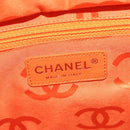 CHANEL Cambon Line Tote Bag Leather Beige Silver CC Auth ki6919SAM-15