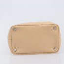 CHANEL Cambon Line Tote Bag Leather Beige Silver CC Auth ki6919SAM-9