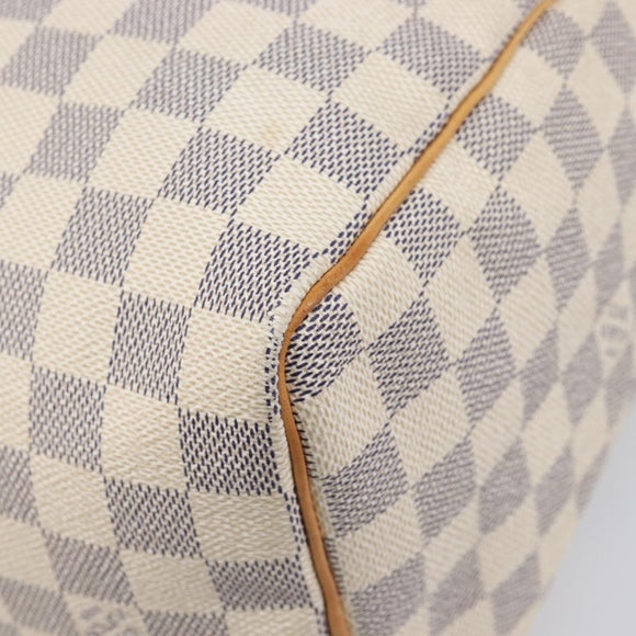 LOUIS VUITTON Damier Azur Speedy 25 Hand Bag N41534 LV Auth ki6927V