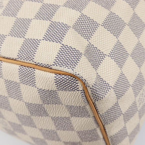 LOUIS VUITTON Damier Azur Speedy 25 Hand Bag N41534 LV Auth ki6927V